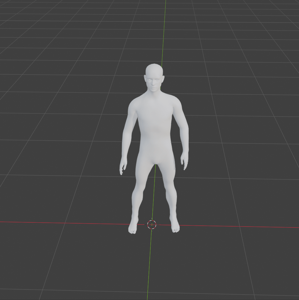 Generated worm-like victory dance playing in Blender